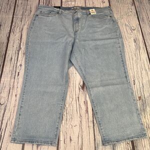 Levi's Blue Denim Jeans Wedgie Straight High Rise Snug Through The Hip&Thigh 24W